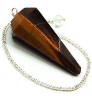 Tiger Eye 6 Side Pendulum