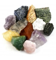 Crystal Allies Materials: 3 Pounds (BEST VALUE) Bulk Rough 10-Stone Assorted Brazilian Mix w/ Amethyst, Clear Quartz, Rose Quartz, Blue Quartz, Green Quartz, Sodalite, Orange Calcite, Fuchsite, Red Jasper & Citrine - Large 1" Natural Raw Stones