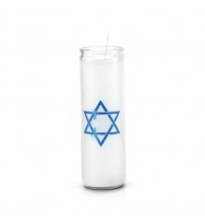 23RD PSALM 7 DAY 1 COLOR PRAYER CANDLE WHITE