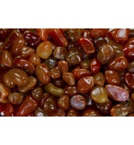 Fantasia Materials: 1 lb Tumbled Carnelian "AA" Grade Stones from Brazil - Large 1" Bulk Natural Polished Gemstone Supplies for Crafts, Reiki, Wicca and Energy Crystal HealingWholesale Lot