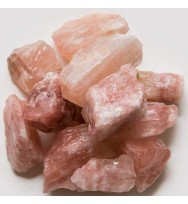 Hypnotic Gems Materials: 1/2 lb Bulk Rough Pink Calcite Stones from Pakistan - The "Reiki Stone" - Raw Natural Rocks for Cabbing, Lapidary, Tumbling, Polishing, Wire Wrapping, Crystal Healing