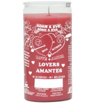 14 DAY CANDLE ADAM & EVE PINK