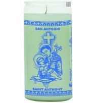 14 DAY CANDLE ST ANTHONY WHITE