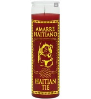 7 DAY CANDLE HAITIAN TIE RED