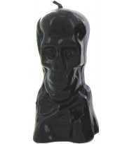 5 INCH RITUAL IMAGE SKULL CANDLE BLACK 5″ Tall (12.7cm)