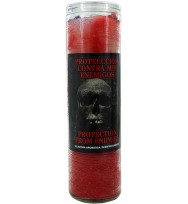 SCENTED COCKTAIL CANDLE PROTECTION FROM ENEMIES – RED & WHITE