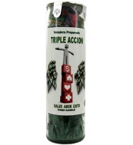 SCENTED PALM COCKTAIL CANDLE TRIPLE ACTION – GREEN