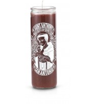 Saint Anthony 7 Day Saint Candle Brown