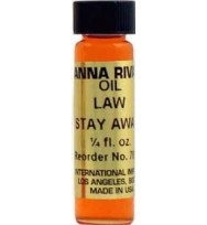 ANNA RIVA OIL LAW STAY AWAY 1/4 fl. oz (7.3ml) – N 1758, 4 fl. oz (118ml) – N 9154.5, 16 fl. oz (472ml) – N 21675