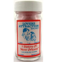 7 SISTERS OF NEW ORLEANS SACHET POWDER LOVERS/ATTRACTION 1oz (28.3g)