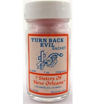 7 SISTERS OF NEW ORLEANS SACHET POWDER TURN BACK EVIL 1oz (28.3g)